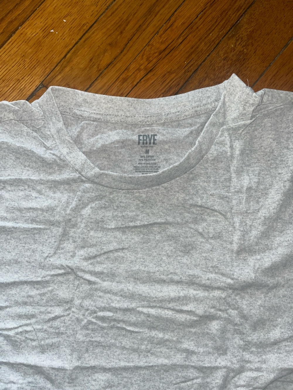 Frye Heather Gray Crewneck T-Shirt - NWOT - Picture 4 of 6